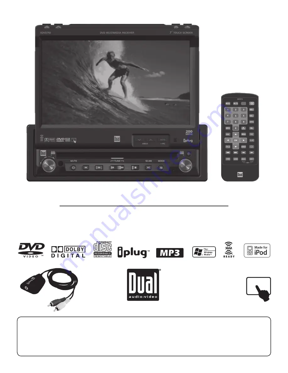 Dual XDVD170 Скачать руководство пользователя страница 1