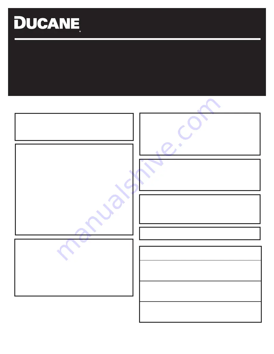 Ducane MERIDIAN Owner'S Manual Download Page 22