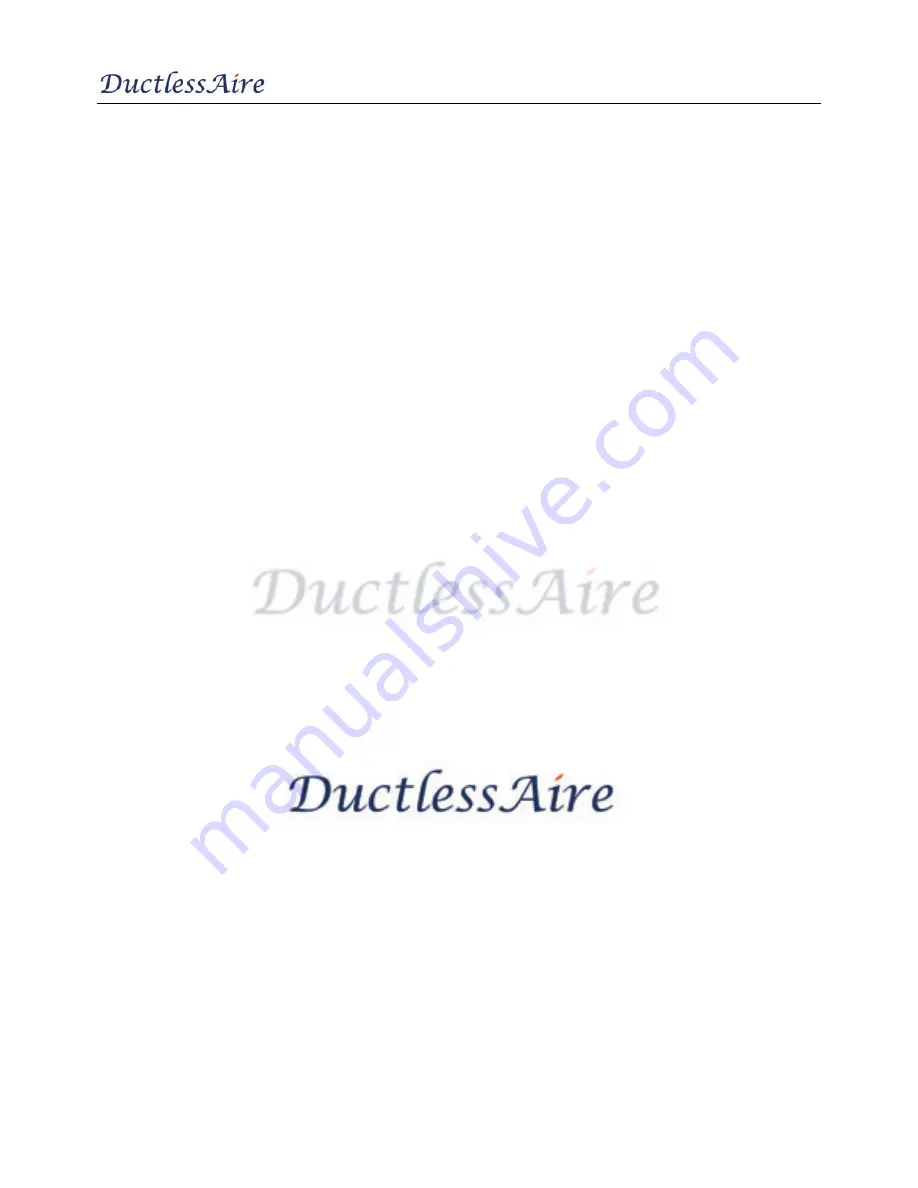 DuctlessAire DA-09 Service Manual Download Page 49