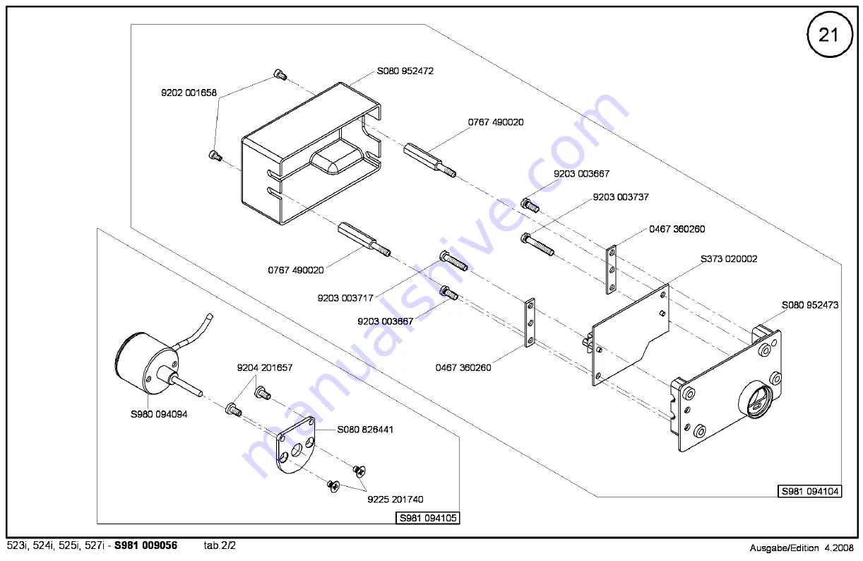 Duerkopp Adler 523i Parts List Download Page 25