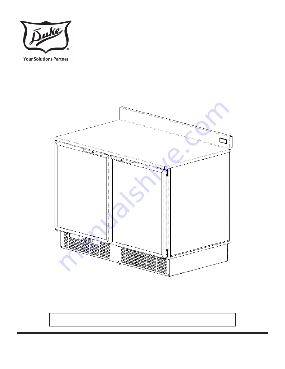 Duke RUF 48 Installation And Operation Manual Download Page 1