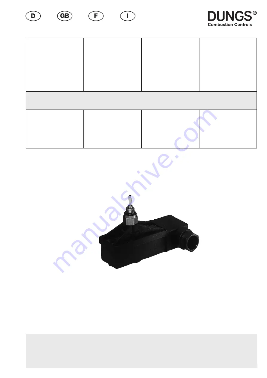 Dungs K01/1 Instructions Manual Download Page 1