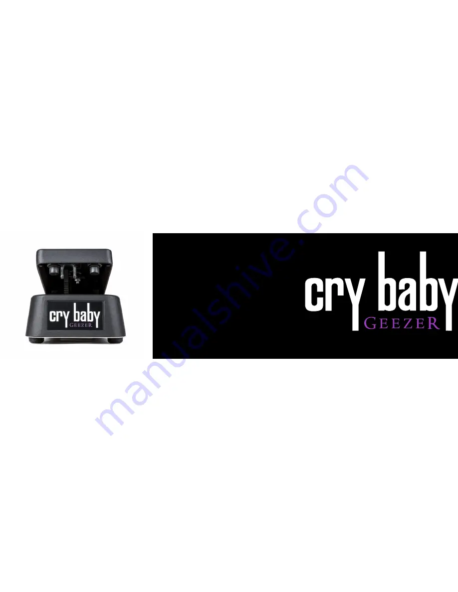 Dunlop GEEZER CRY BABY GZR95 WAH Скачать руководство пользователя страница 1