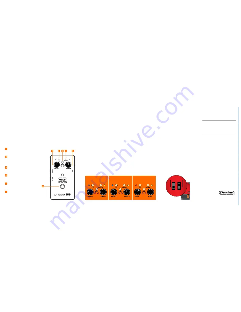 Dunlop MXR CSP099 PHASE 99 Directions For Use Download Page 2