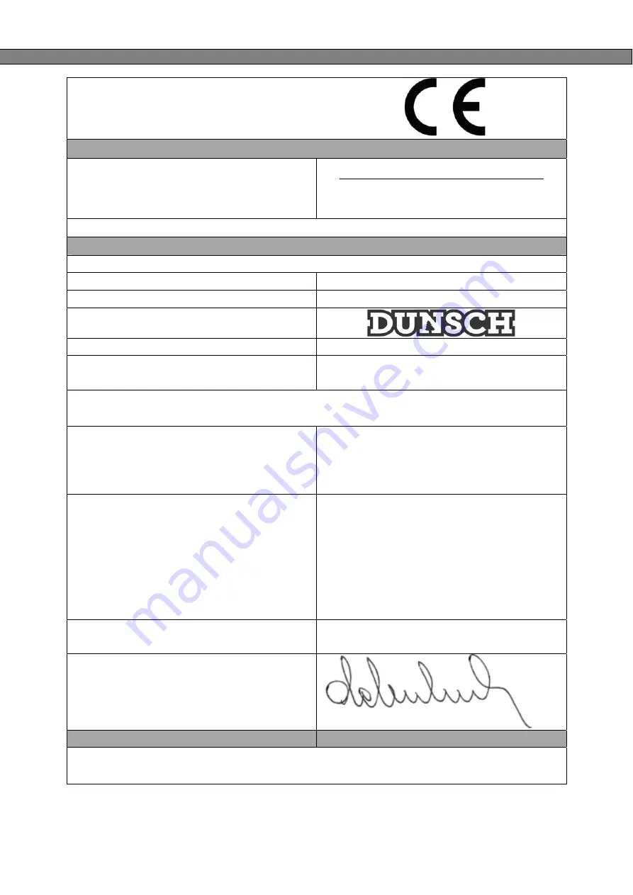 Dunsch DU50040B3 Instructions Manual Download Page 54