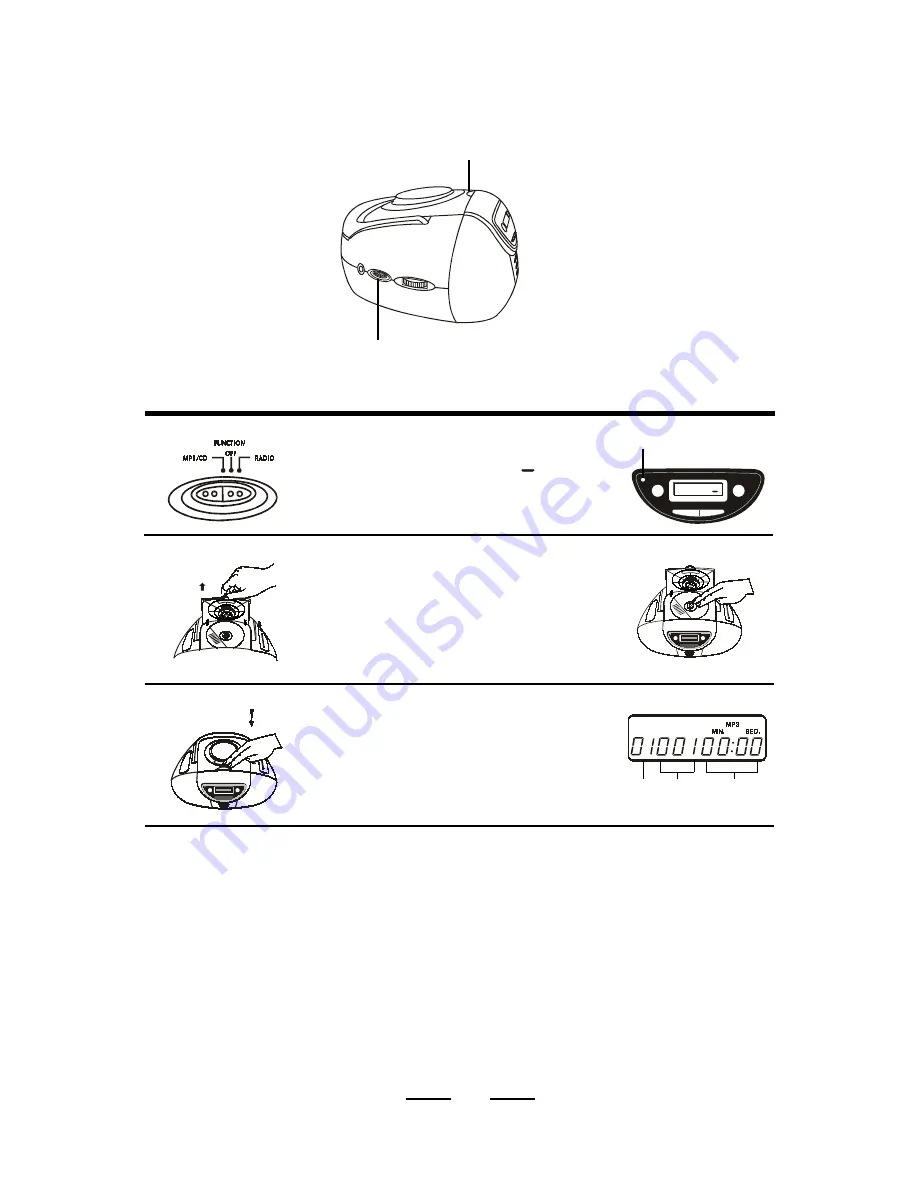 Durabrand CD-208 Operating Instructions Manual Download Page 10