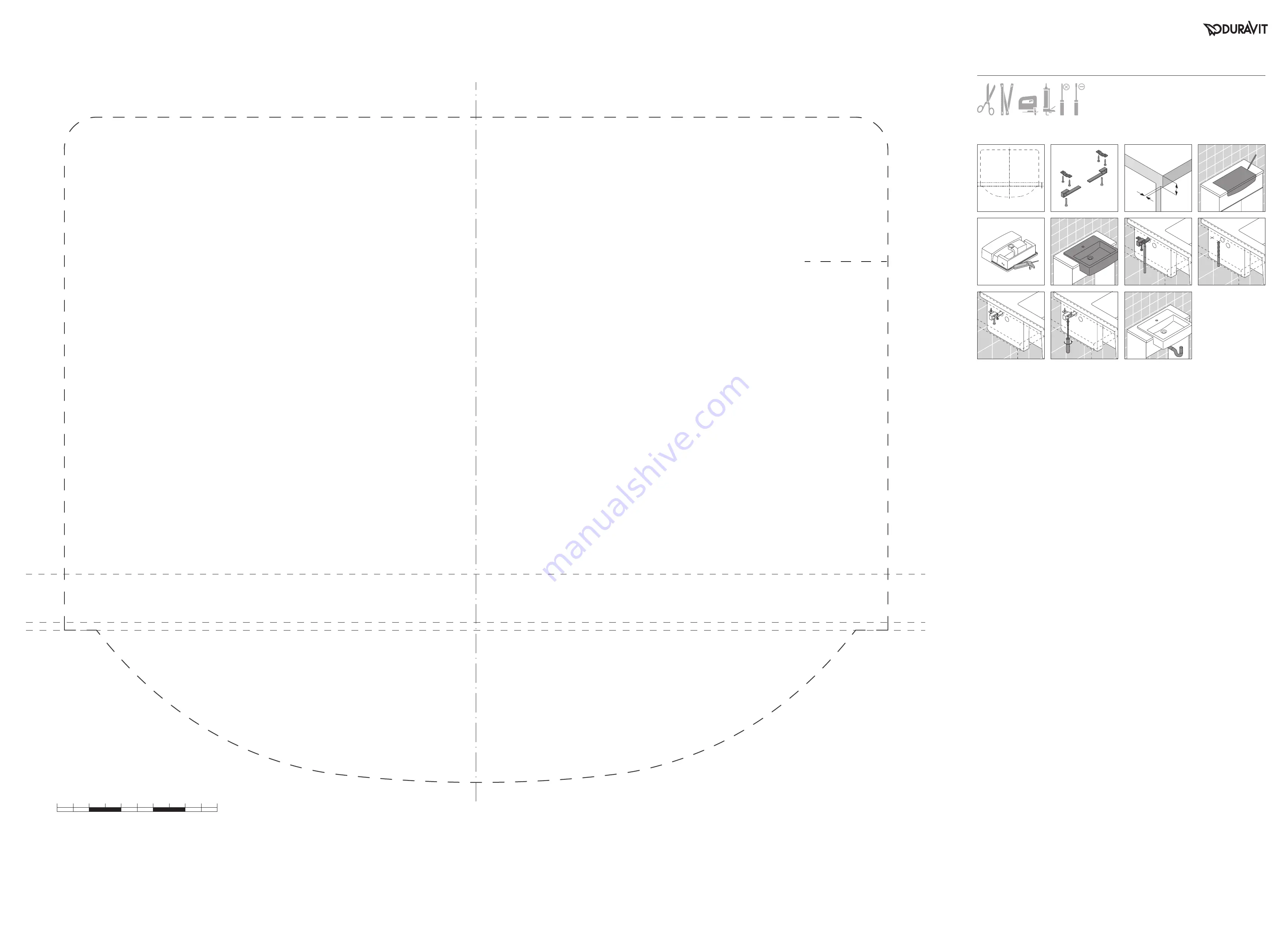 DURAVIT 033955 Series Template And Mounting Instructions Download Page 3