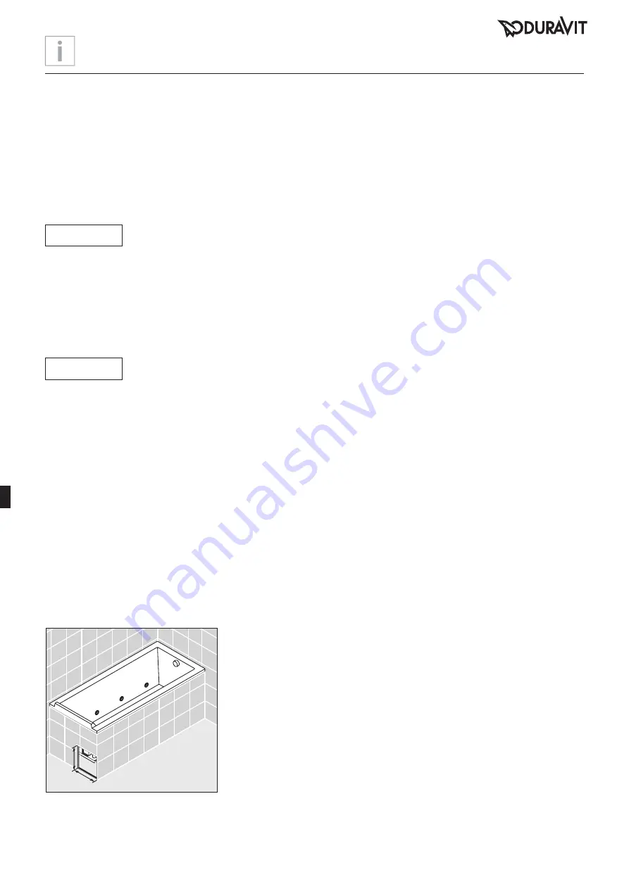 DURAVIT 791847 Mounting And Operating Instructions Download Page 36