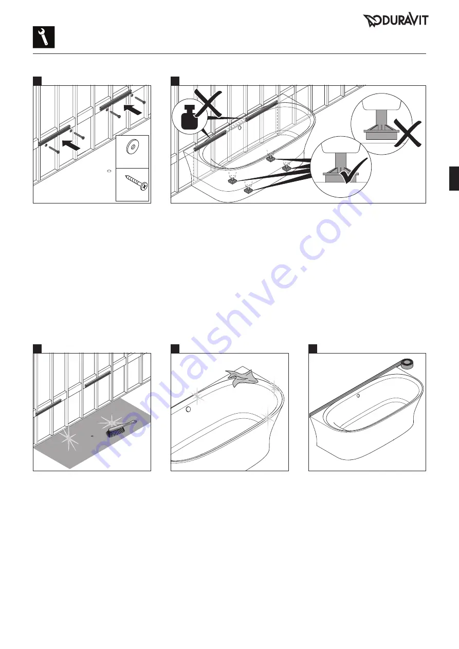 DURAVIT Cape Cod 700362 90 Series Installation Instructions Manual Download Page 17