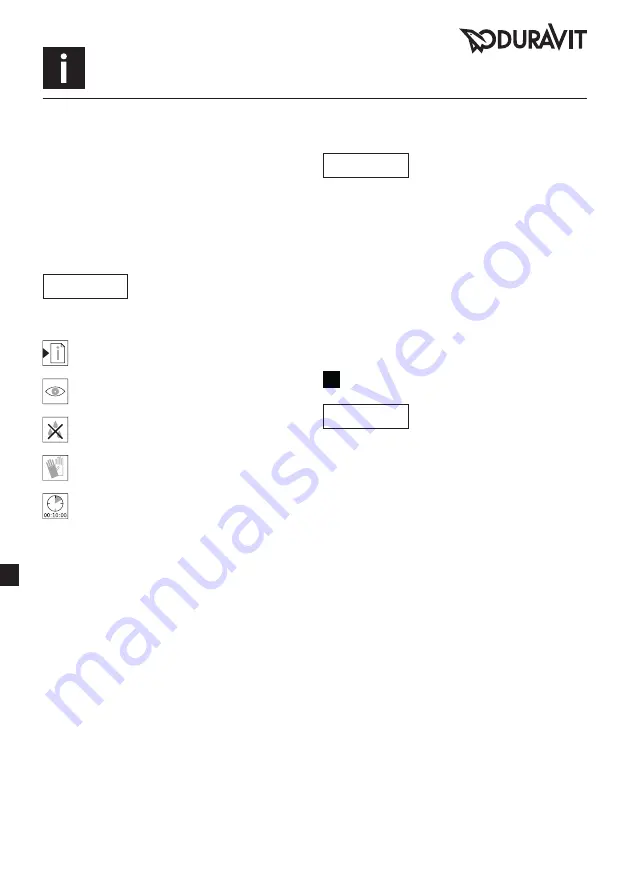 DURAVIT D.1e Instructions For Mounting And Use Download Page 52