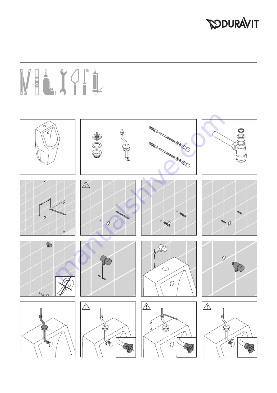 DURAVIT D-Code 0828300000 Mounting Instructions Download Page 9