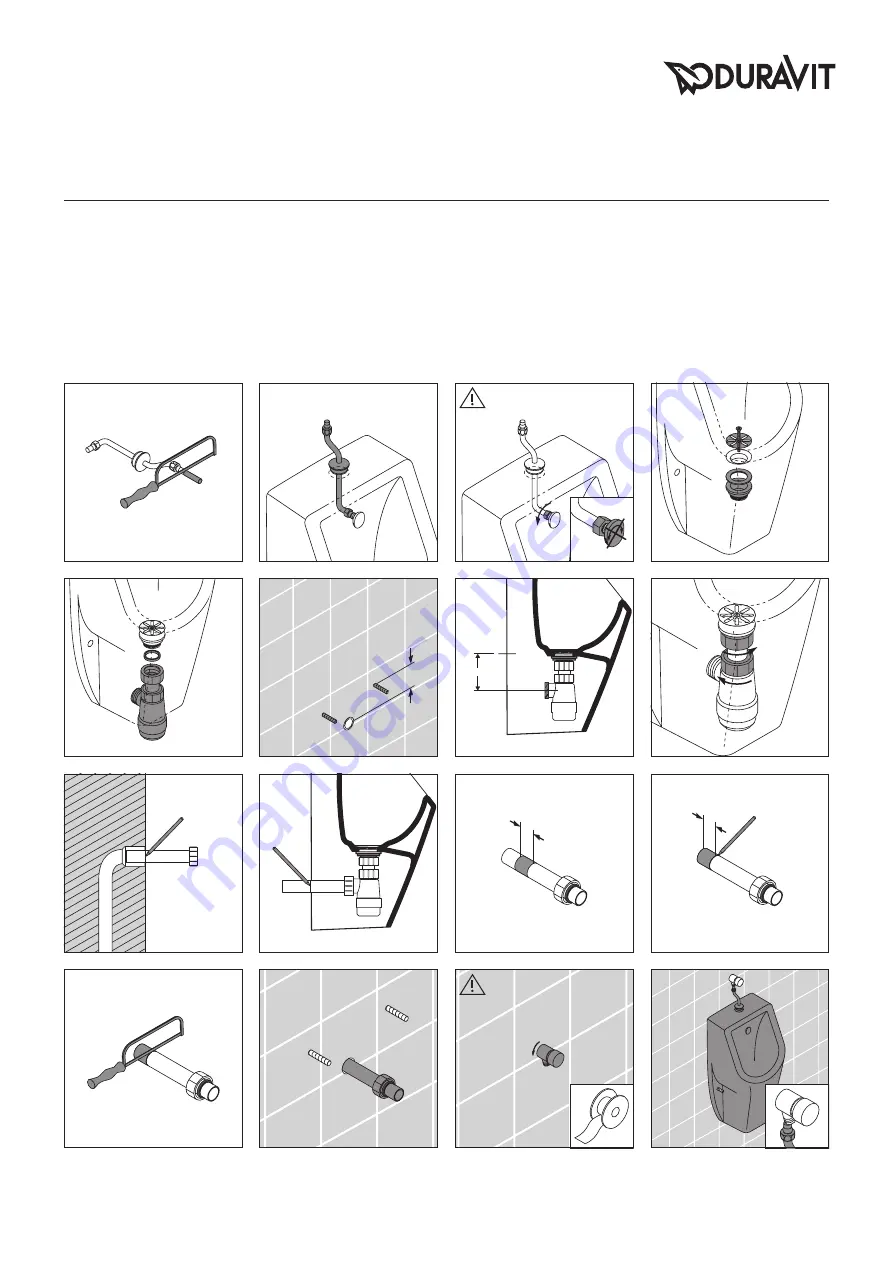 DURAVIT D-Code 0828300000 Mounting Instructions Download Page 10