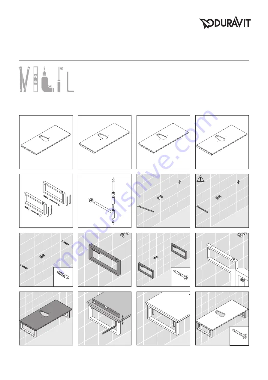 DURAVIT Darling New DN 1270 L Mounting Instructions Download Page 12