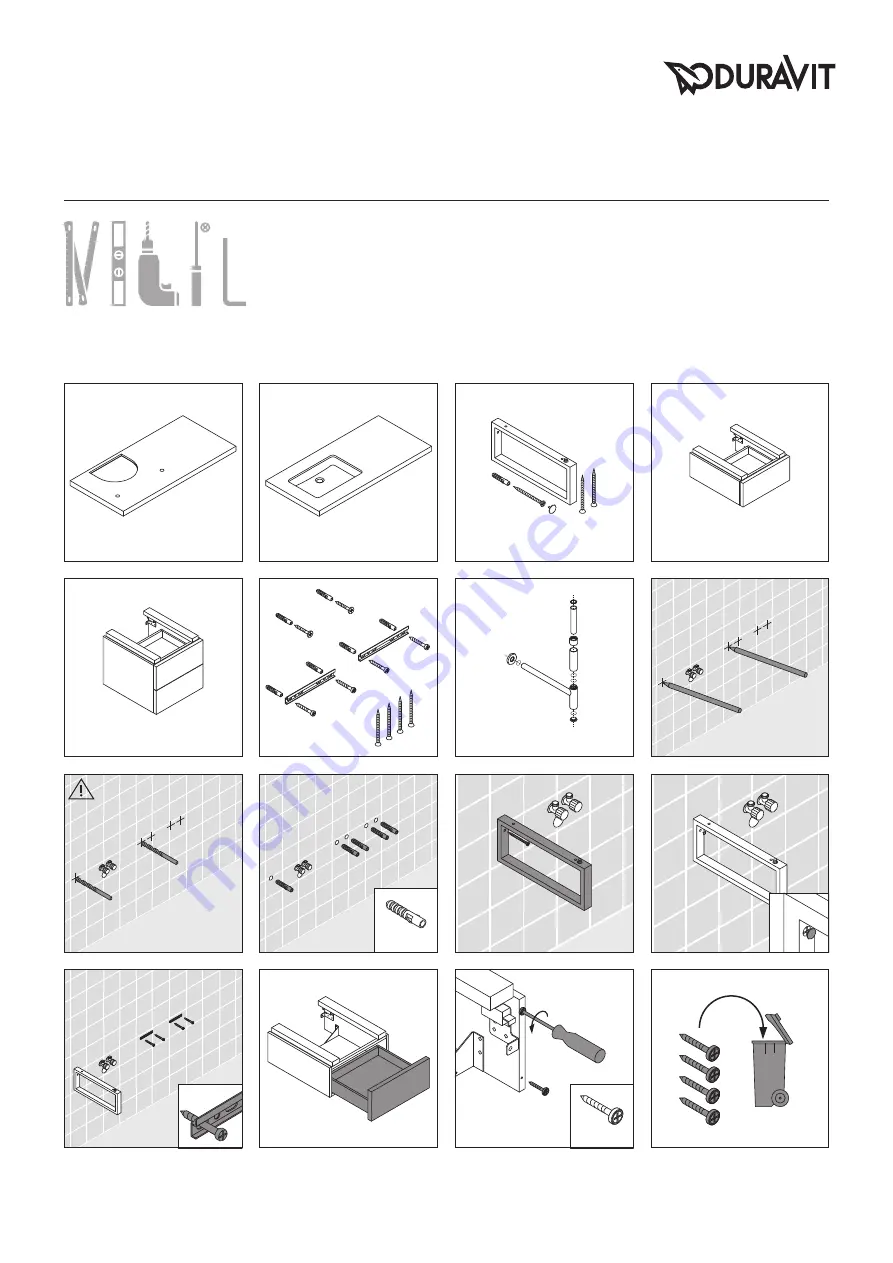 DURAVIT Delos DL 020C Mounting Instructions Download Page 22