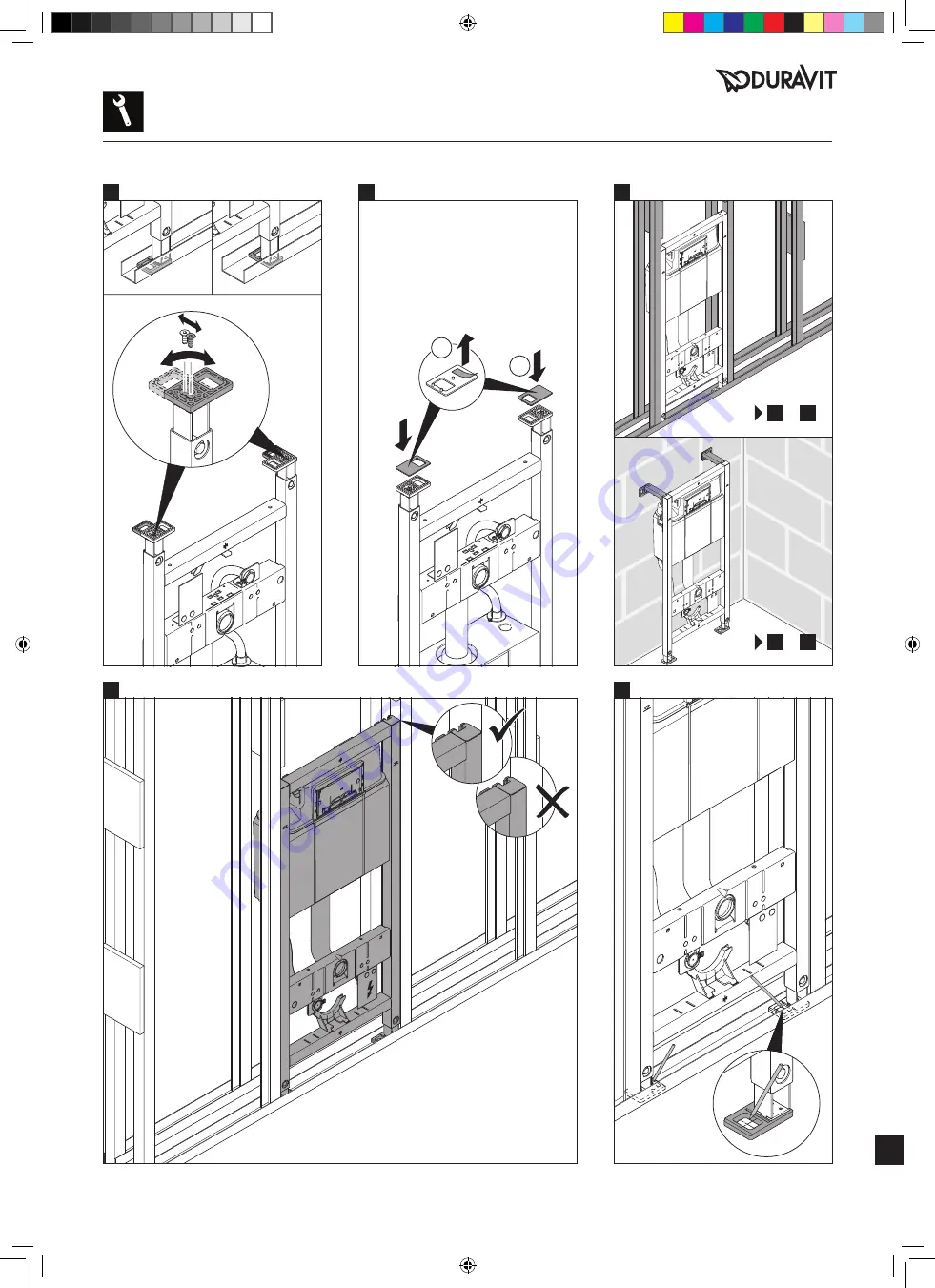 DURAVIT DuraSystem WD1011 000 000 Mounting Instructions Download Page 63