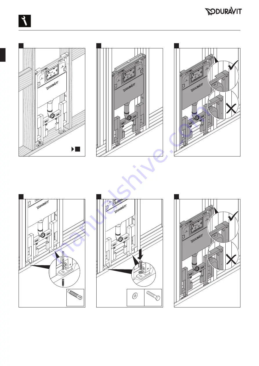 DURAVIT DuraSystem WD1022 000 090 Installation Instructions Manual Download Page 8