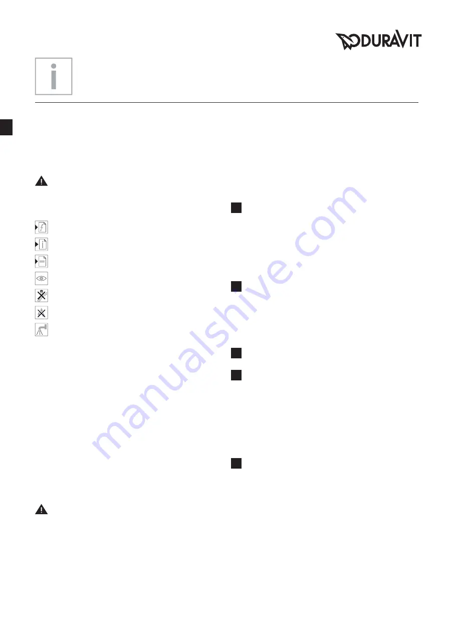 DURAVIT SensoWash 22265900 Mounting Instructions Download Page 14