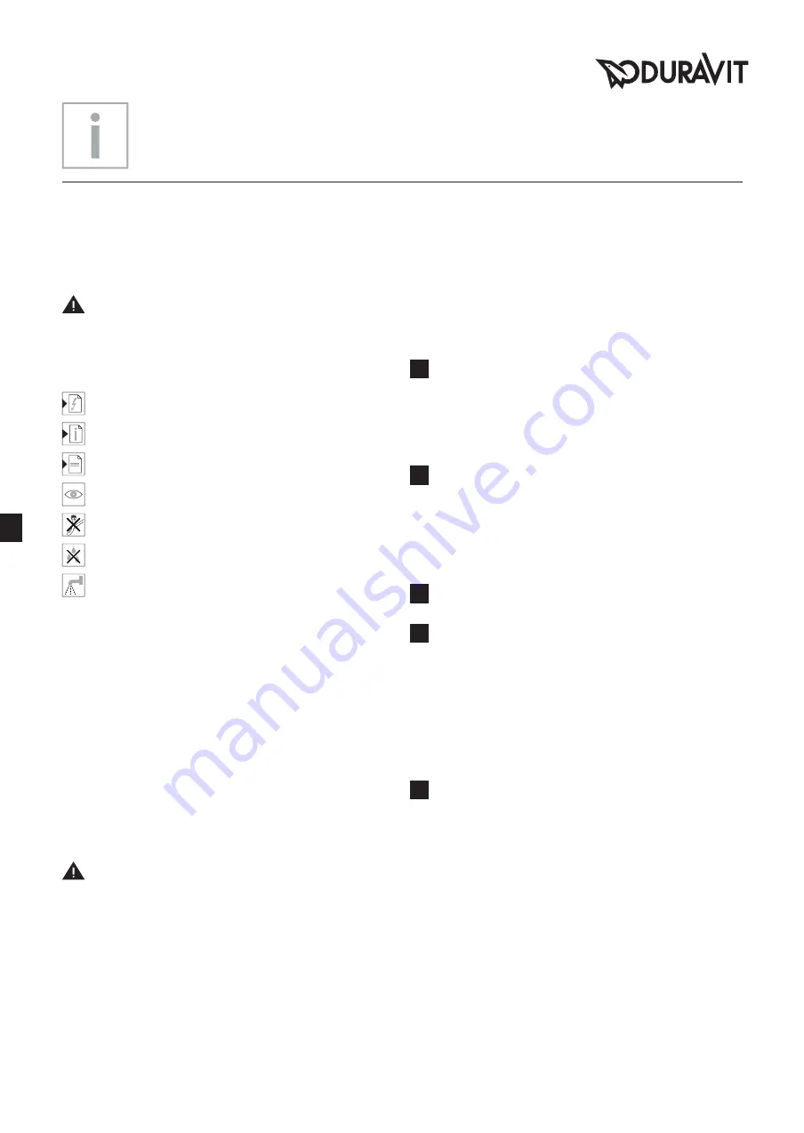 DURAVIT SensoWash 22265900 Mounting Instructions Download Page 34