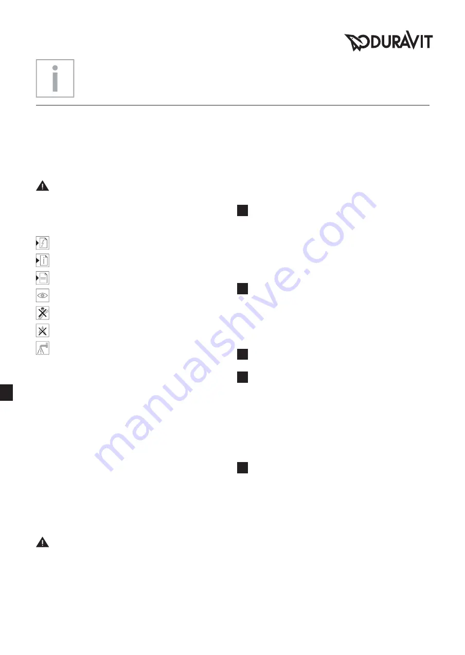 DURAVIT SensoWash 22265900 Mounting Instructions Download Page 44