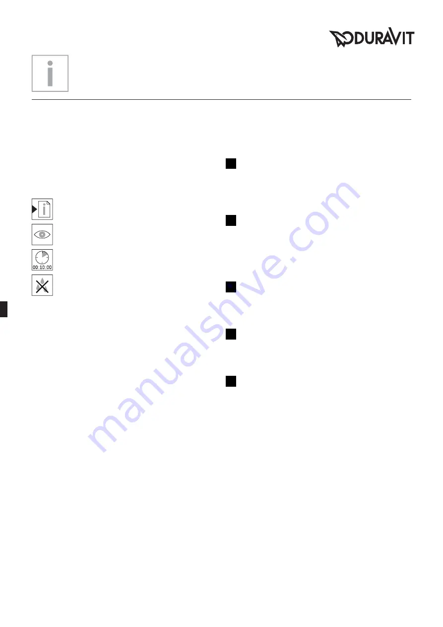 DURAVIT Sundeck 700065 Mounting Instructions Download Page 20