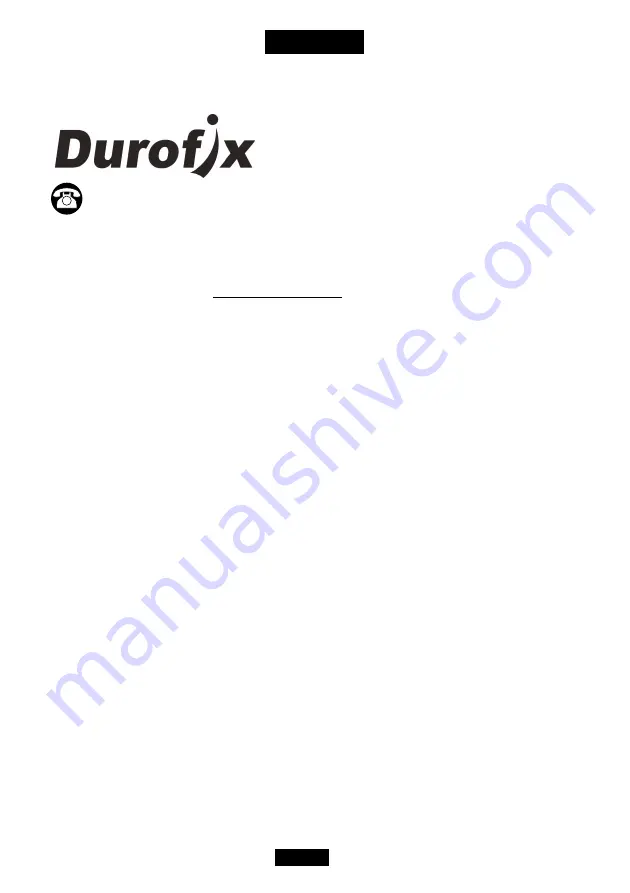 DUROFIX RM 6V Series Product Information Manual Download Page 14