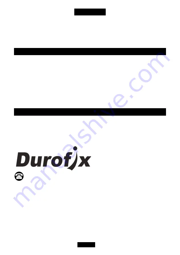 DUROFIX RM 6V Series Product Information Manual Download Page 27