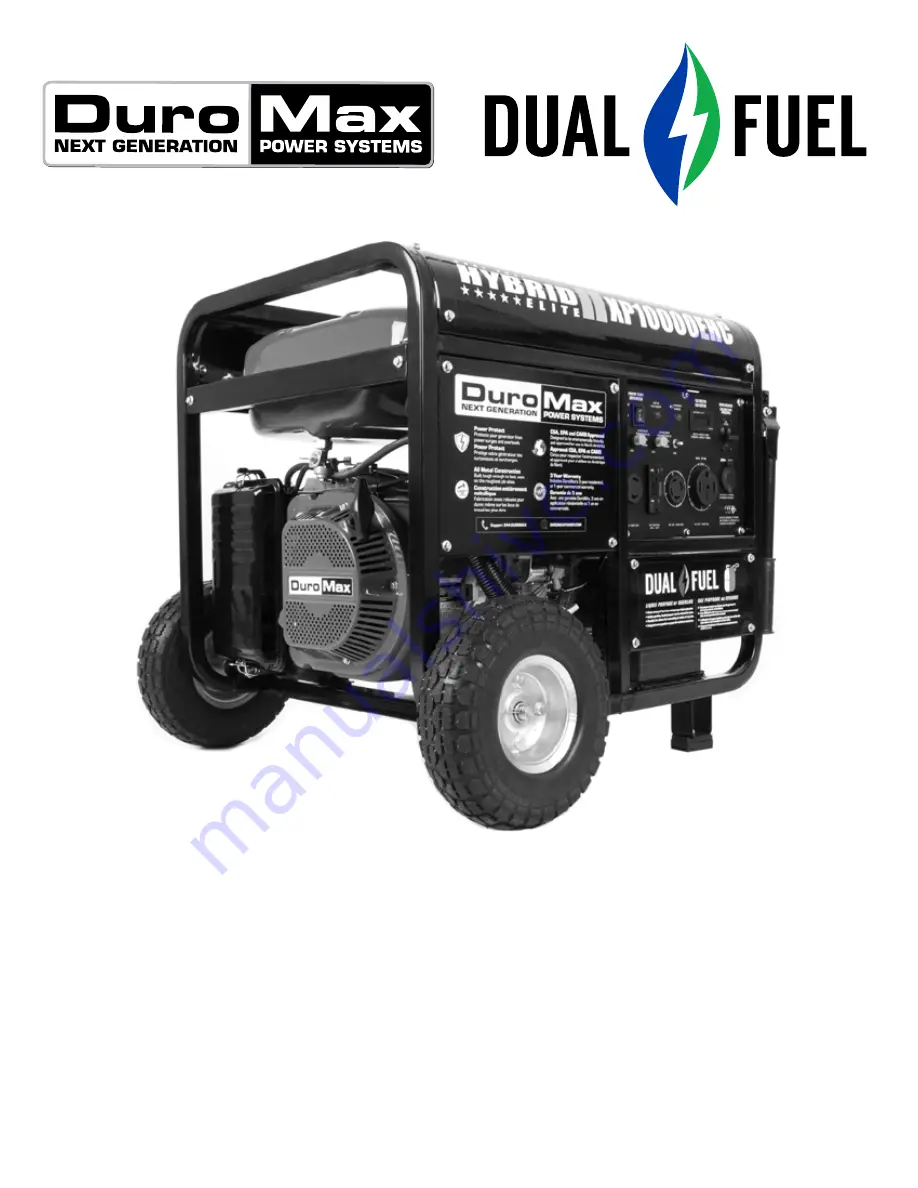 DUROMAX DUAL FUEL XP10000EHC User Manual Download Page 69