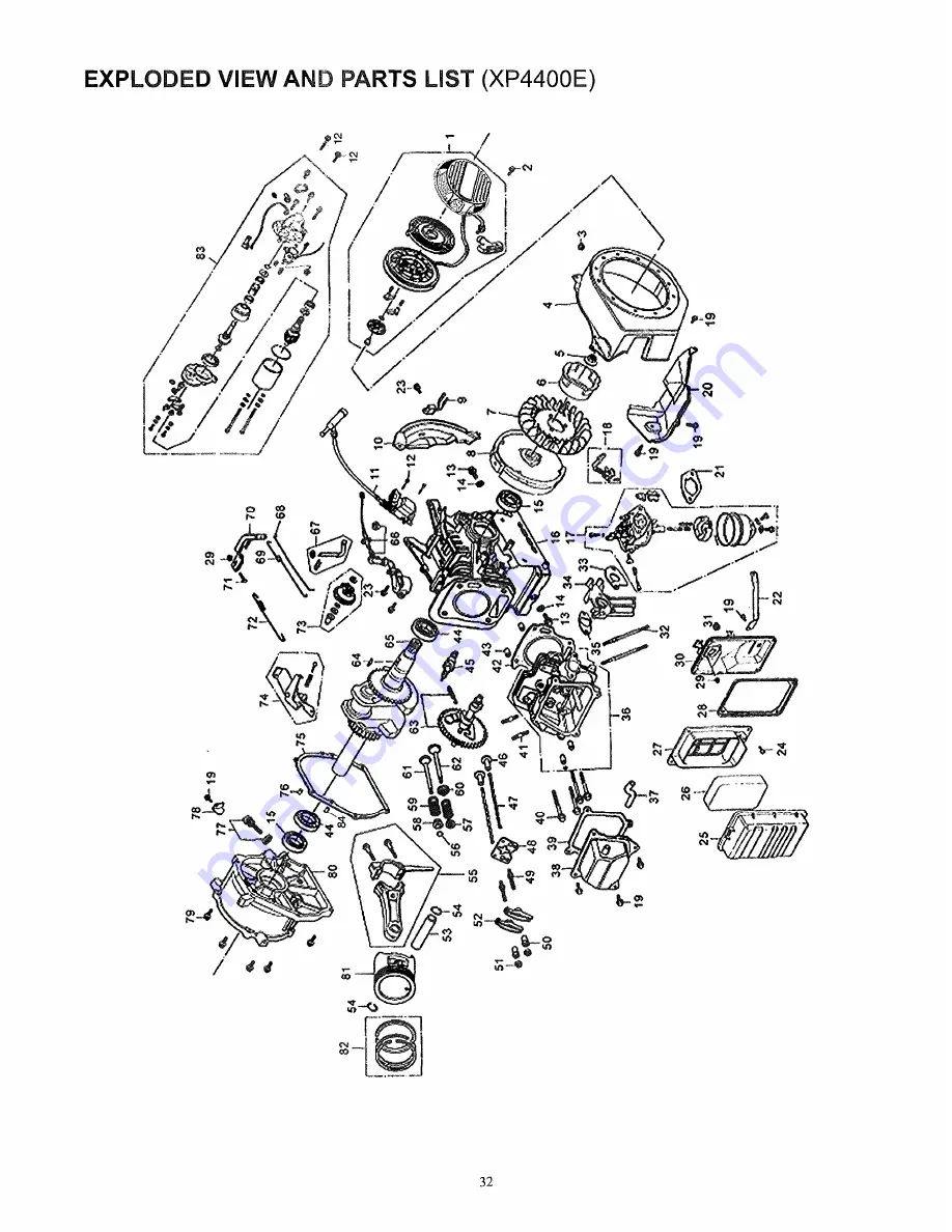 DUROMAX XP4400 Owner'S Manual Download Page 32