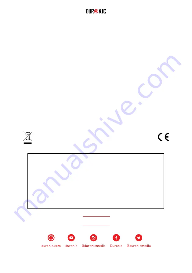 Duronic BPM200 Manual Download Page 31