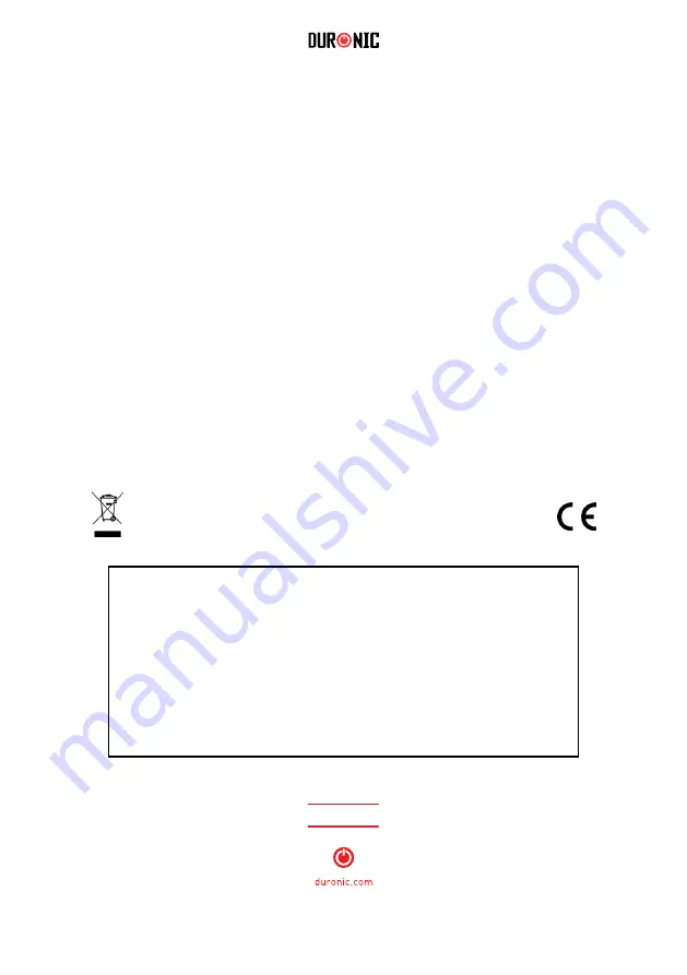 Duronic BPM200 Manual Download Page 100