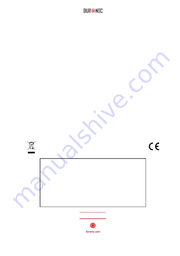 Duronic BS503 Manual Download Page 15