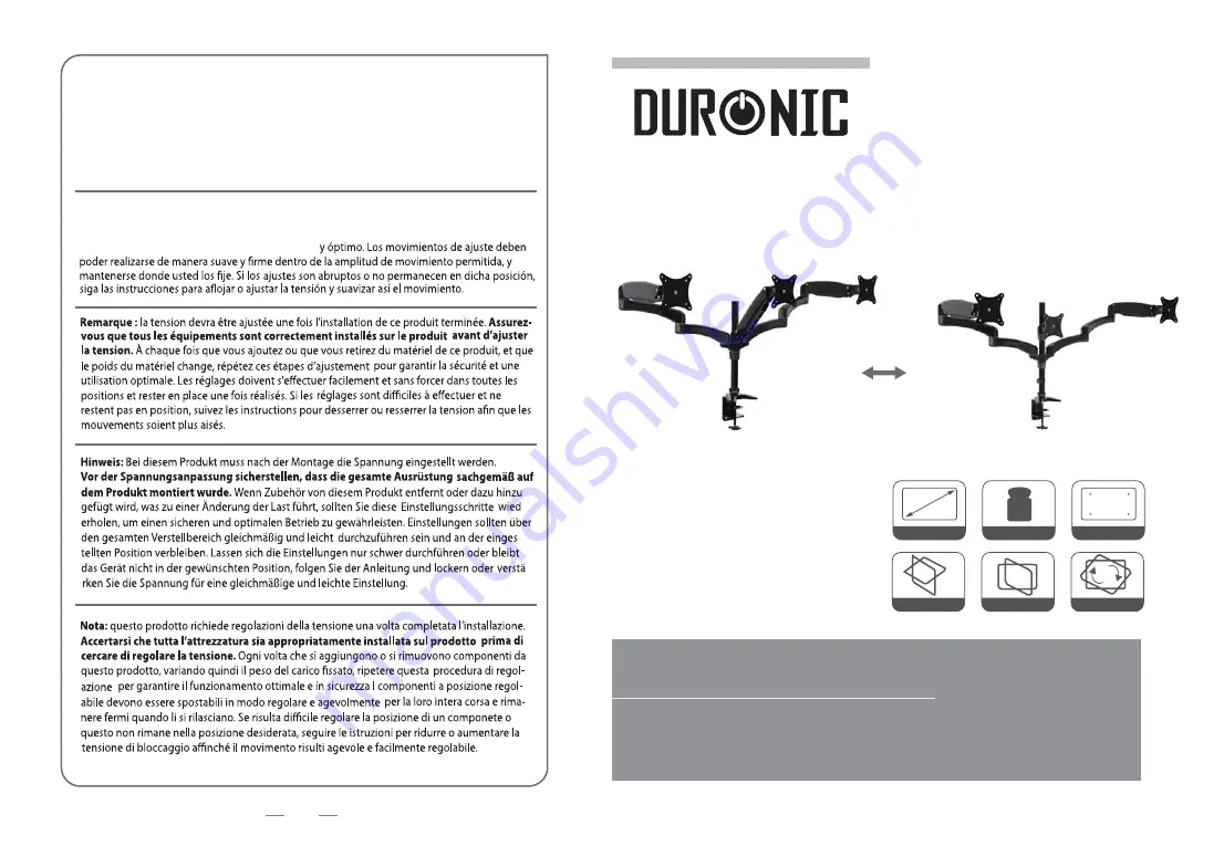 Duronic DM553 Instruction Manual Download Page 1