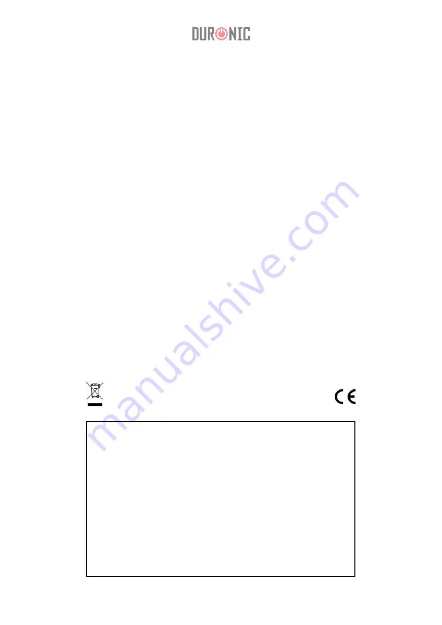 Duronic ECOHAND Manual Download Page 10