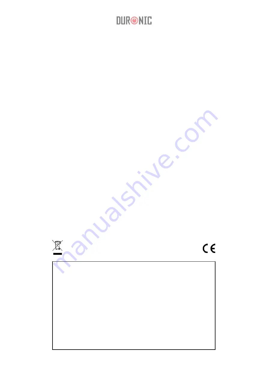 Duronic ECOHAND Manual Download Page 26