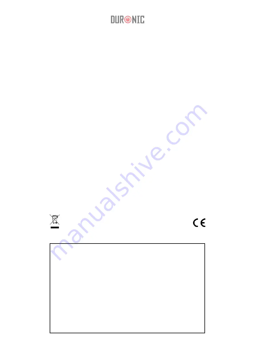 Duronic ECOHAND Manual Download Page 34