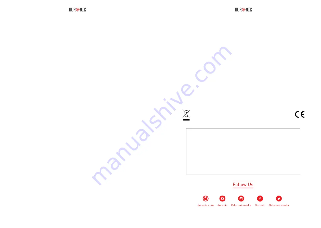 Duronic HM4 Manual Download Page 6