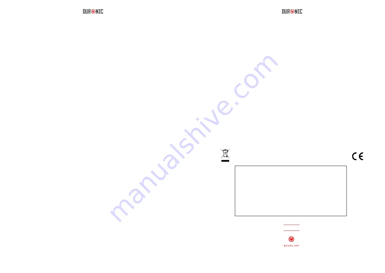 Duronic HM4 Manual Download Page 22