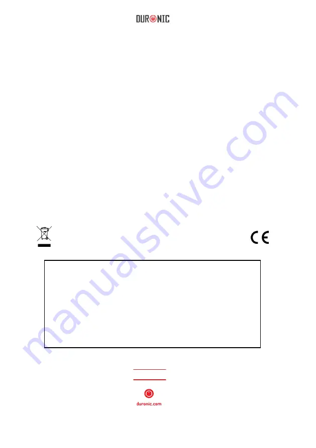 Duronic HS90 Manual Download Page 56