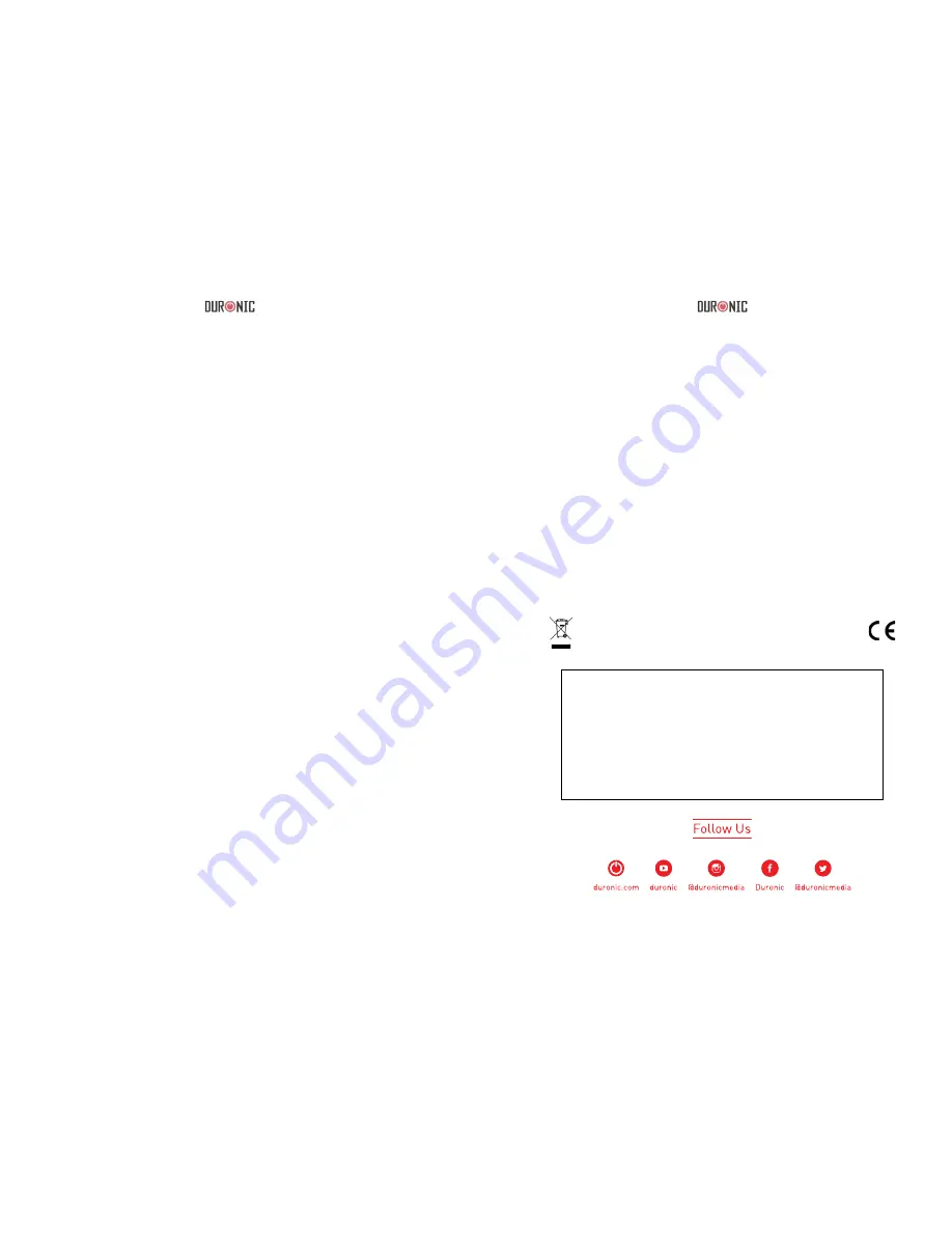 Duronic HV120 Скачать руководство пользователя страница 6