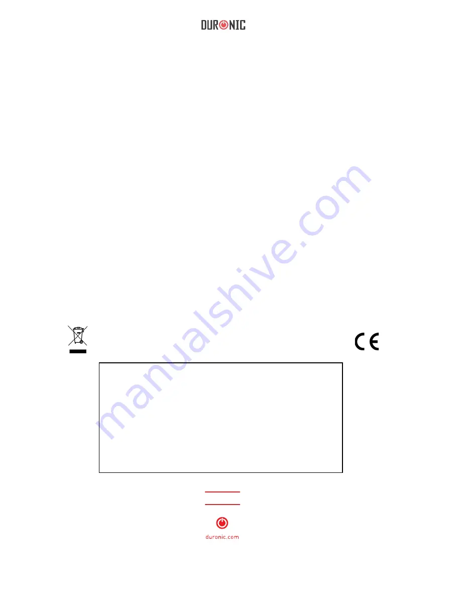 Duronic JE2 Instruction Manual Download Page 46