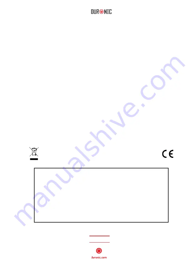 Duronic KS1009 Manual Download Page 19