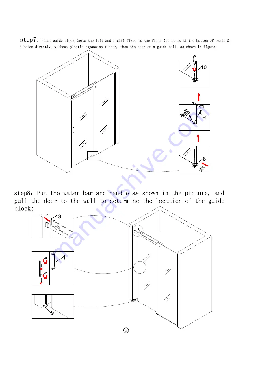 Durovin Bathrooms Ravenna 17 Door Only MMN04 Installation Manual Download Page 8