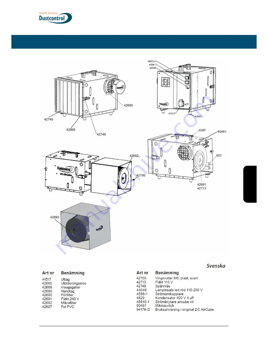 Dustcontrol DC AirCube 1200 Original Instructions Manual Download Page 87