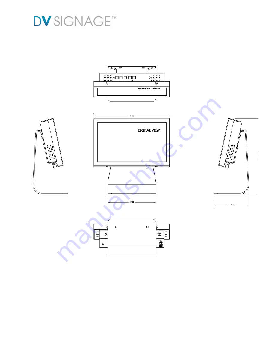 DV Signage MON-100W Manual Download Page 12