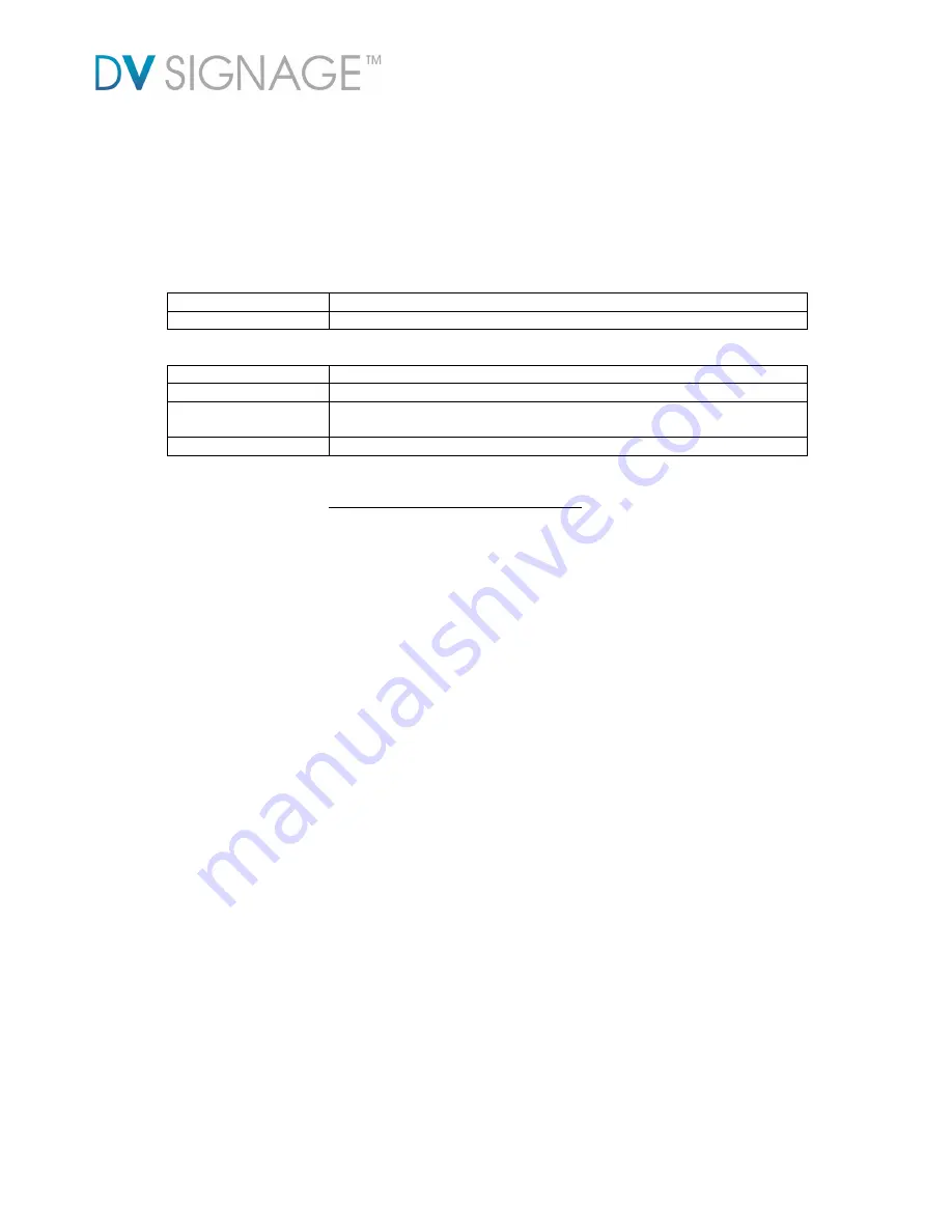 DV Signage MON-150W-SDI Manual Manual Download Page 3