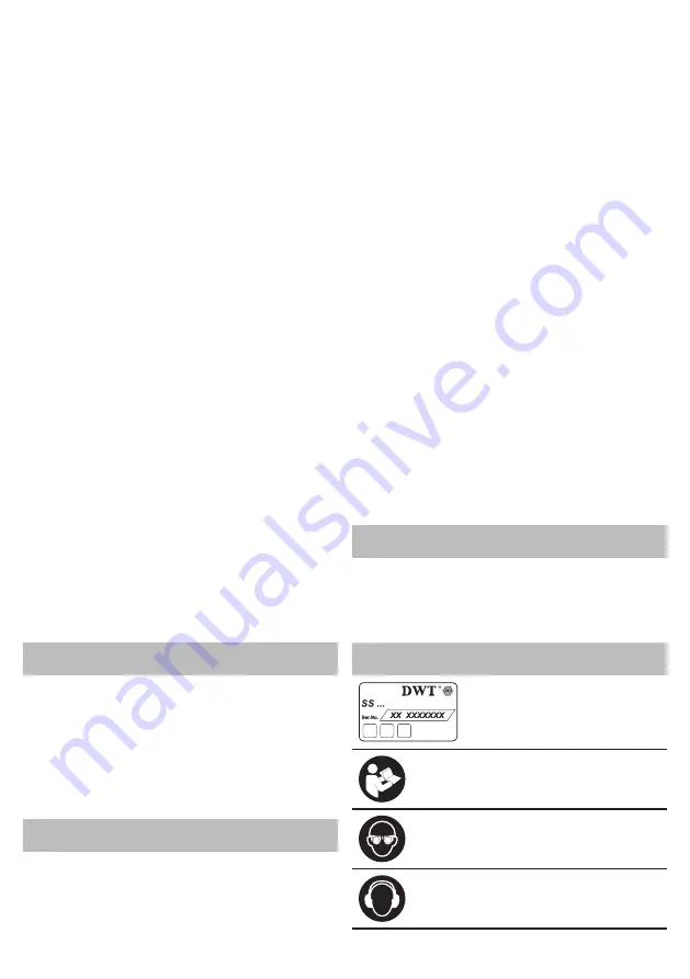 DWT SS09-24 Original Instructions Manual Download Page 8