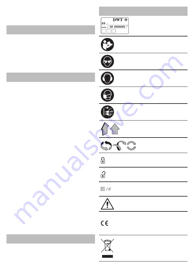 DWT SS09-24 Original Instructions Manual Download Page 13