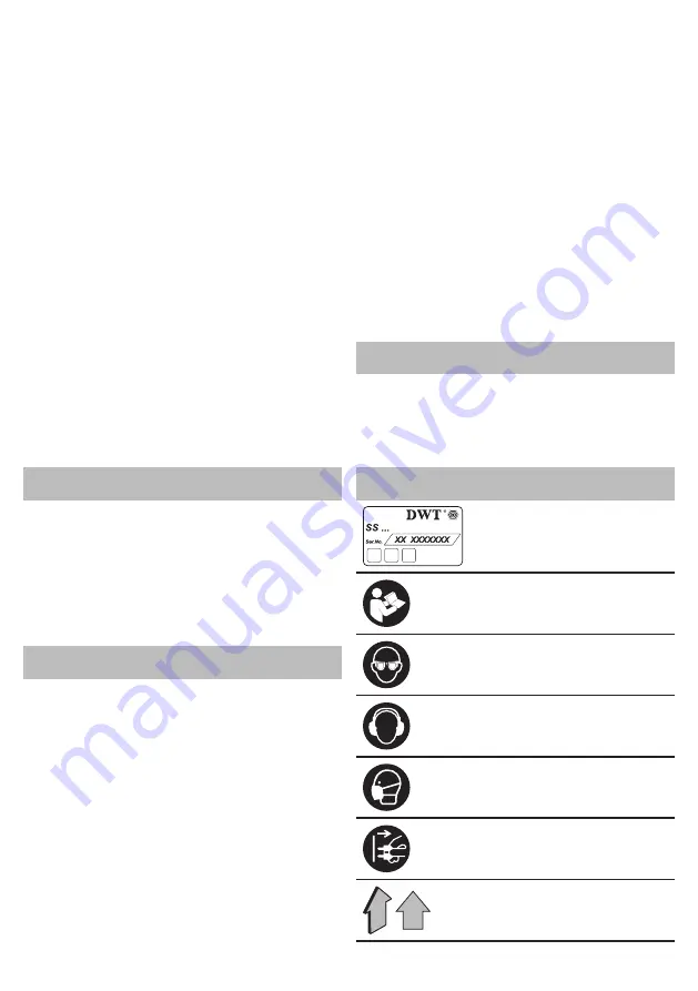 DWT SS09-24 Original Instructions Manual Download Page 18