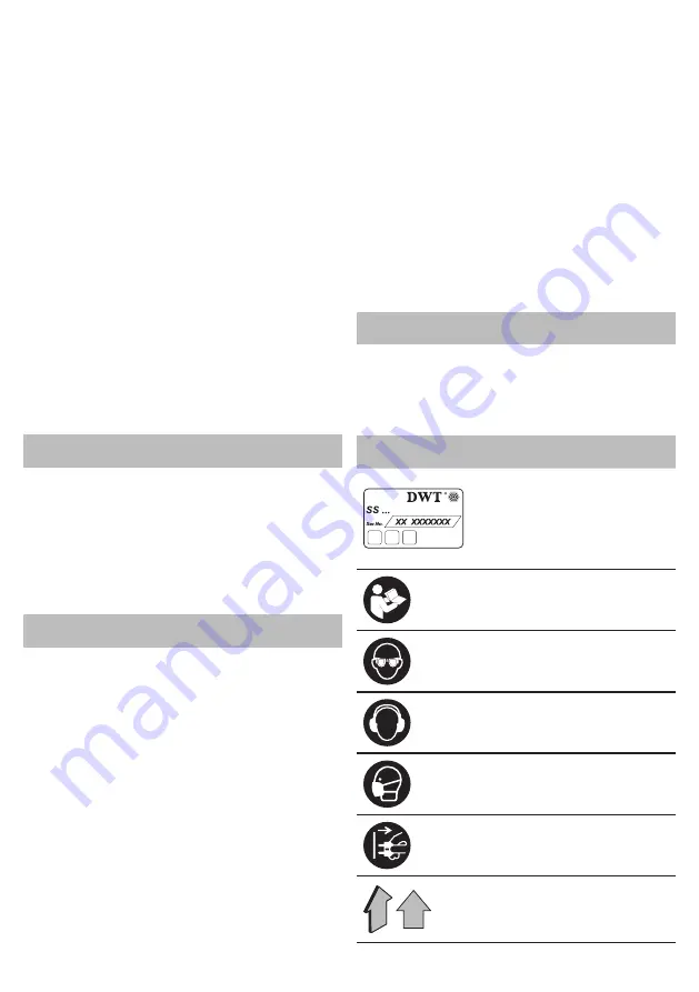 DWT SS09-24 Original Instructions Manual Download Page 33