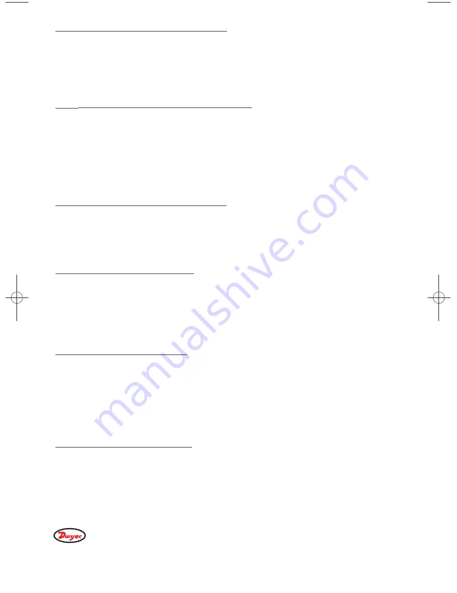 Dwyer Instruments Digihelic DH Series Specifications-Installation And Operating Instructions Download Page 18